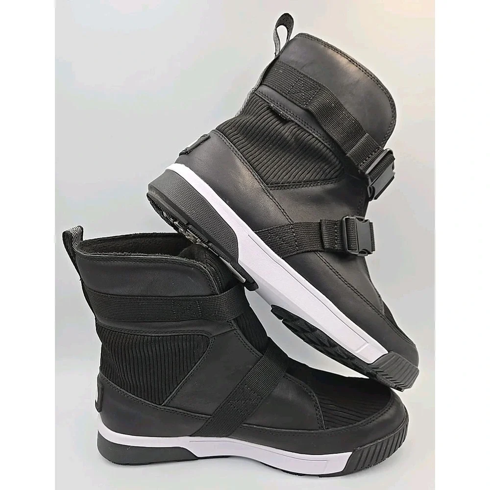 North Face Sierra Sport Strap Dry Vent Boots Women Size 10 Black Waterproof Boot